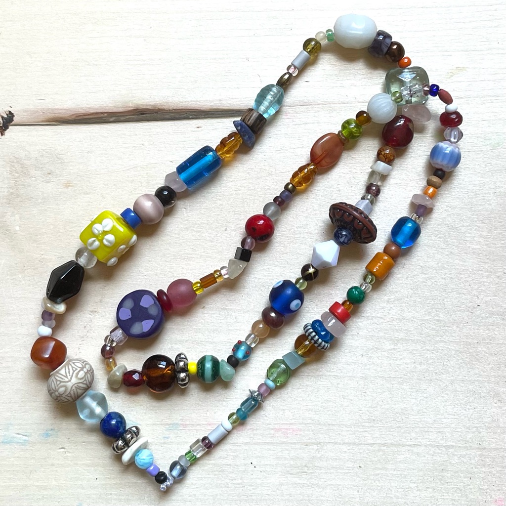 Handmade Glass Necklace | Glass Chunkies One Of A Kind Readymade Necklace